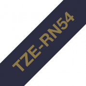 Оригинальная кассета с тканевой лентой, золотой на тёмно-синем, TZe-RN54