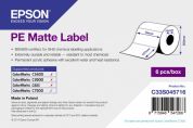 Рулон самоклеящихся этикеток PE Matte Label, с вырубкой: 76мм х 127мм, 960 этикеток., C33S045716