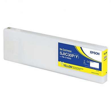 Картридж SJIC30P(Y) для струйного принтера EPSON ColorWorks TM-C7500G, желтый, C33S020642