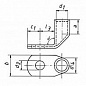 Наконечники медные угловые Klauke стандарт 6 мм? под винт М12 {klk41R12} (50 шт.)